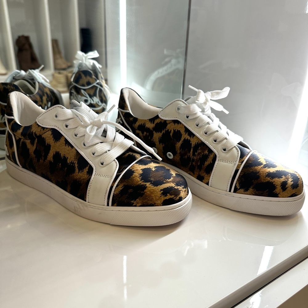 Christian Louboutin Leopard Print Sneakers